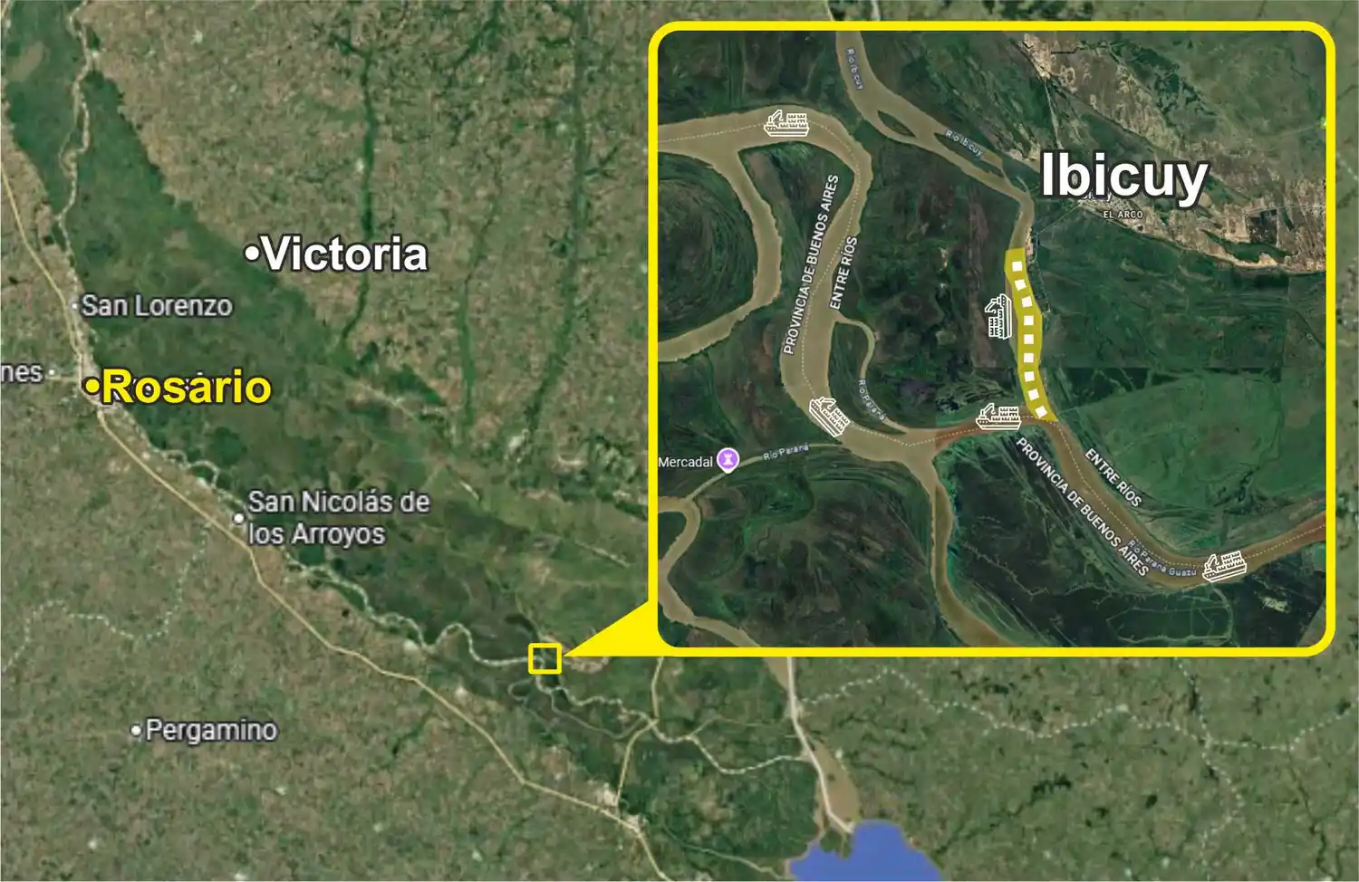 Podrían salir exportaciones en barcos de gran calado desde Ibicuy