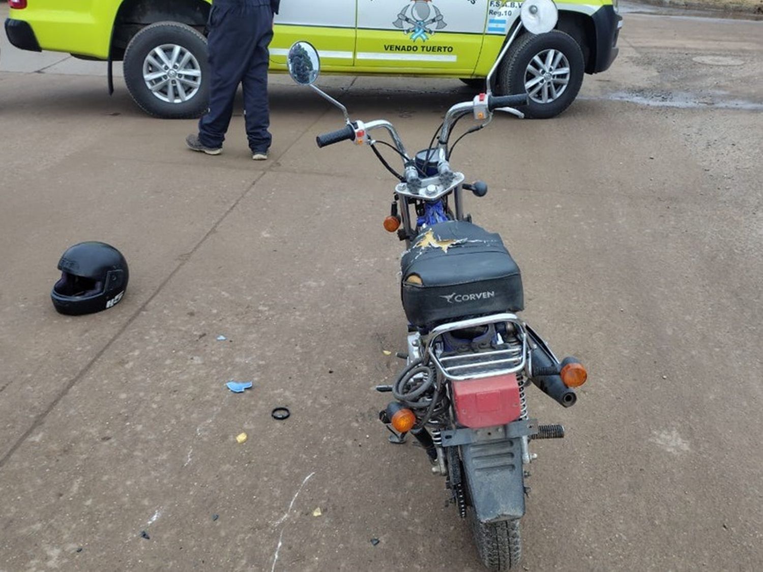 La mujer fue asistida y trasladada por el SIES.