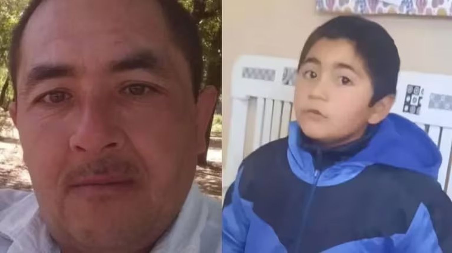 A la izquierda de la foto está Roberto Javier Quiroz, mientras que a la derecha se encuentra su hijo, Itán Gael Quiroz