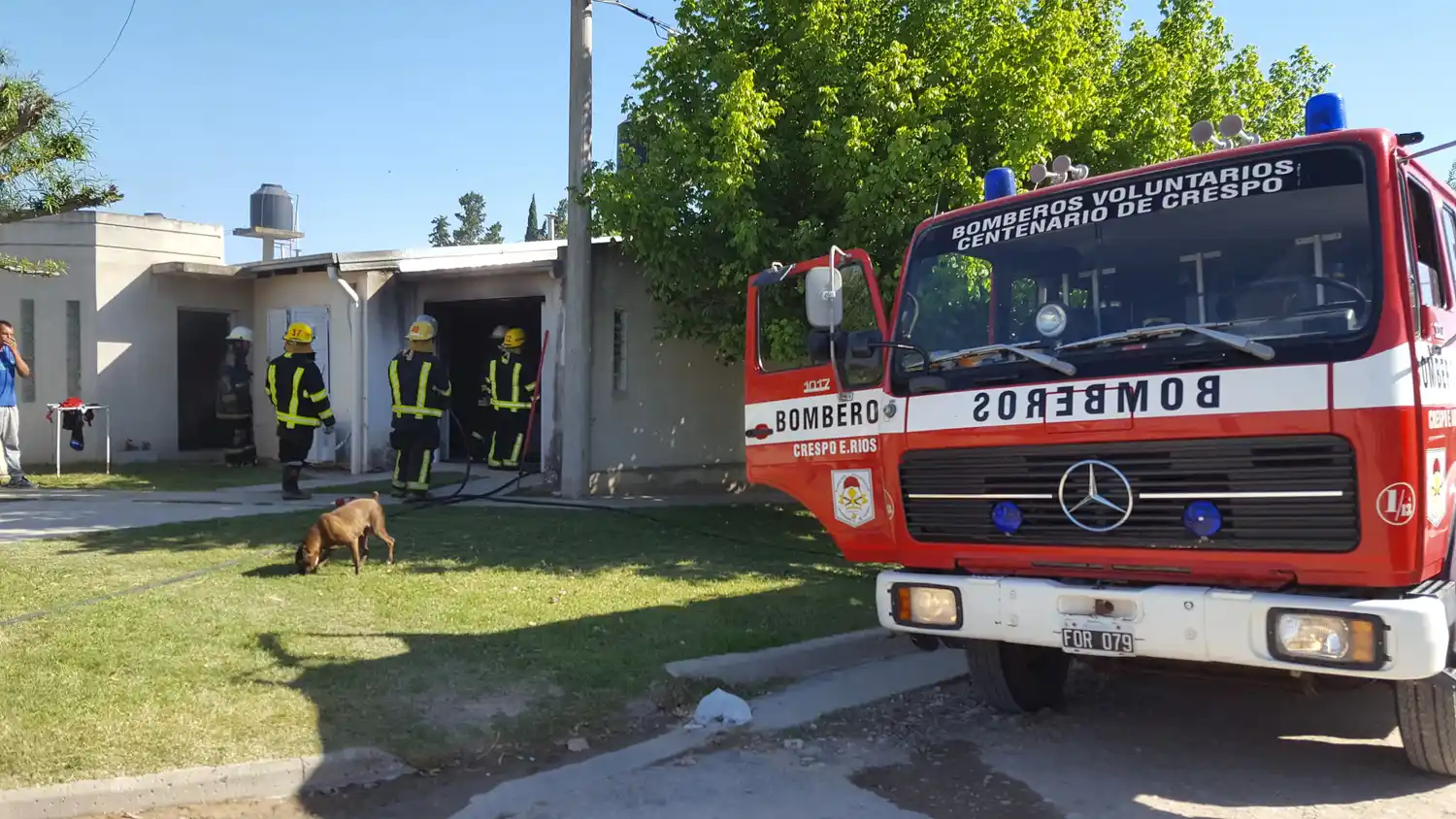 Incendio en una vivienda