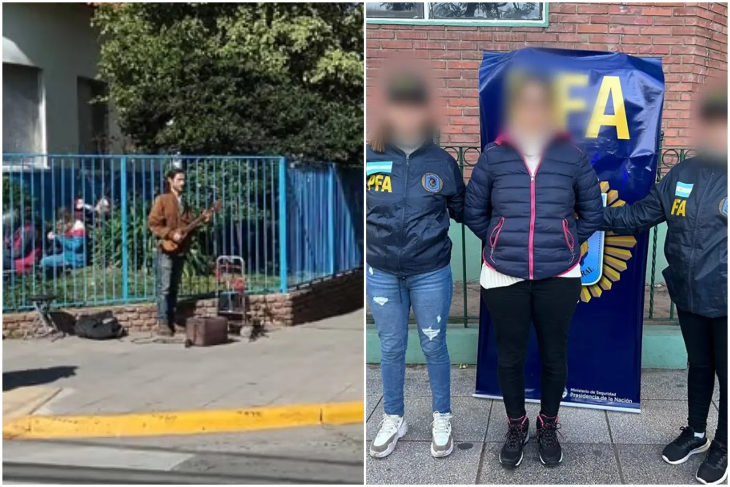 Desde un músico en un colegio hasta una mujer detenida.
