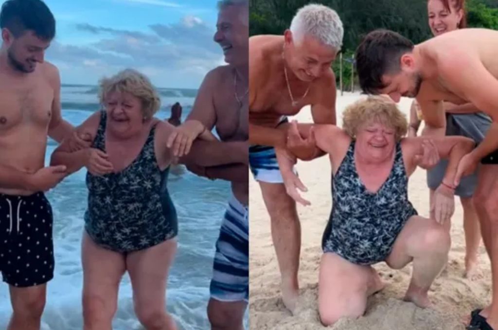 Abuela ebria en Brasil