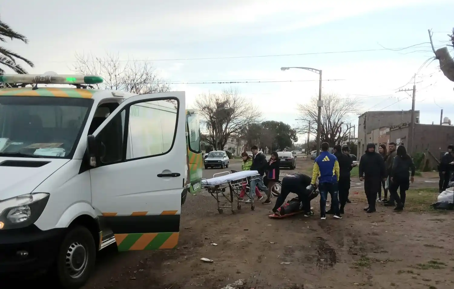 El choque se produjo en la intersección de Sargento Selada y Boulevard Moreno pasadas las tres y media de la tarde.