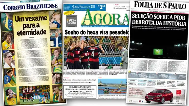 Los medios de Brasil no tuvieron piedad con el equipo de Scolari
