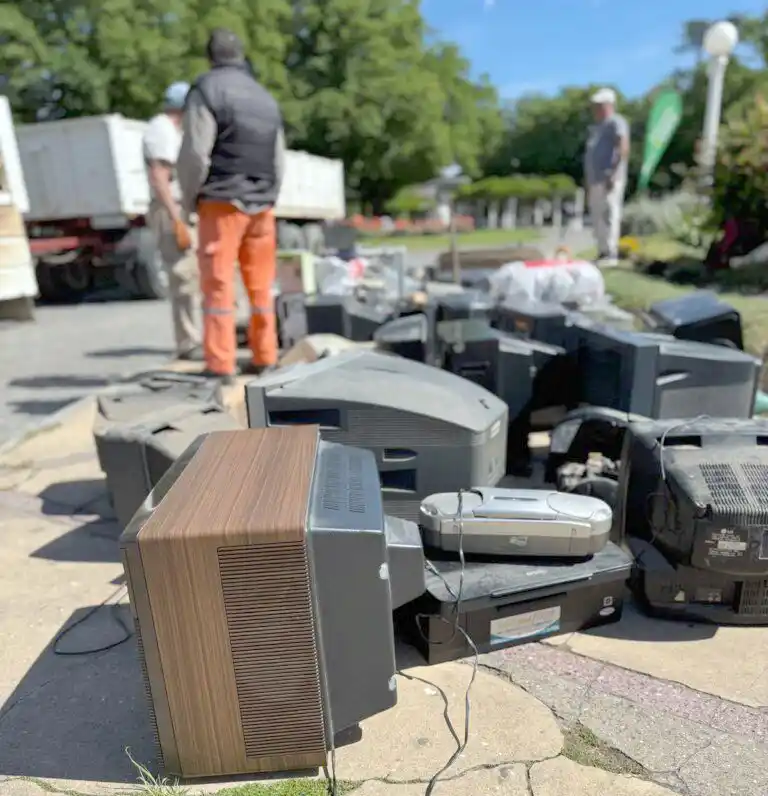 En Balcarce. La campaña fue en la plaza Libertad