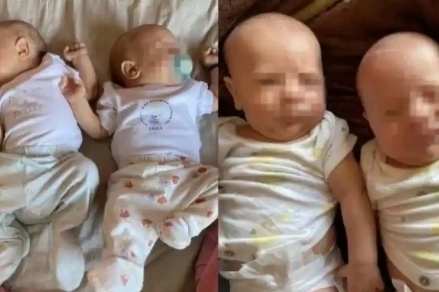 Es mamá de gemelos, no sabe cuál es cuál y pensó algo insólito para identificarlos