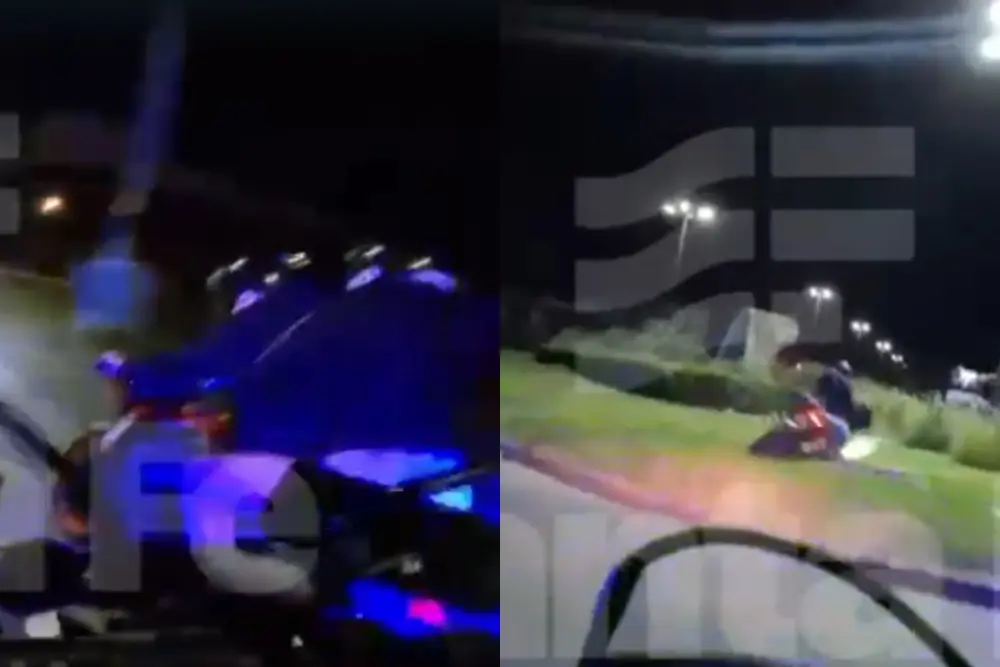 Video: un menor y una joven fueron detenidos con una moto robada tras una persecución por zona noroeste