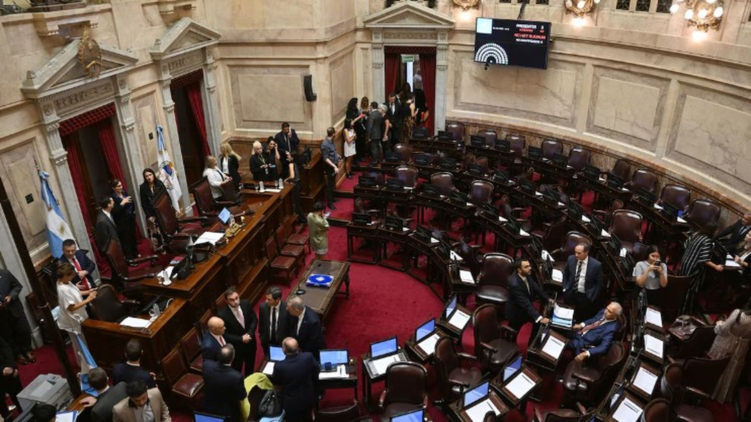 El pleno del Senado, durante la sesión del jueves pasado