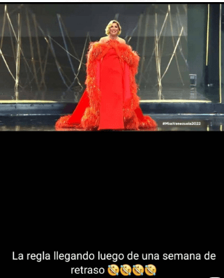Maite Delgado no peló para un meme del Miss Venezuela. Foto Twitter