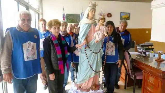 La Imagen de la virgen Peregrina de María de San Nicolás salió de visitas