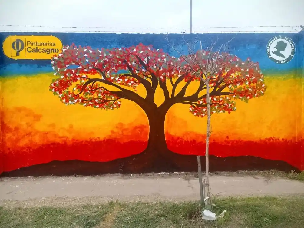 El flamante mural será inaugurado en el Día del Árbol.