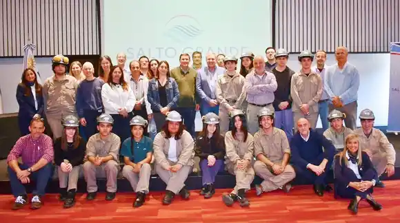 Estudiantes cerraron sus prácticas profesionales en el Complejo Hidroeléctrico Salto Grande