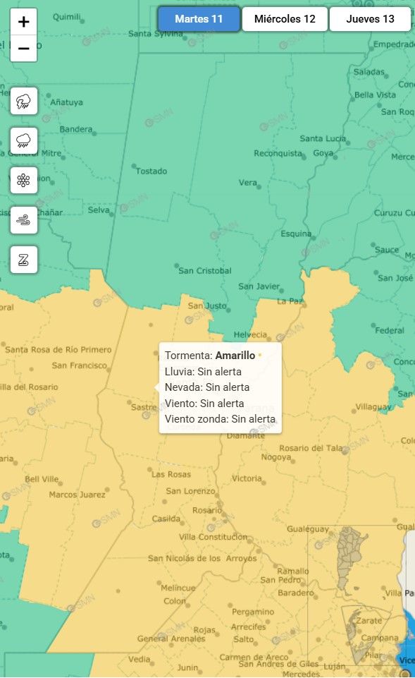 alerta amarillo tormentas - 2