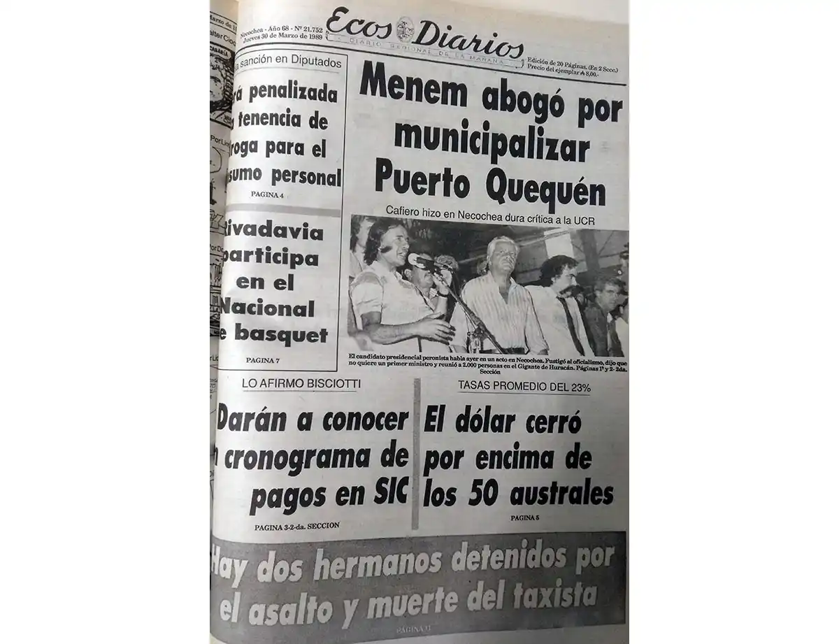 Jueves 30 de marzo de 1989