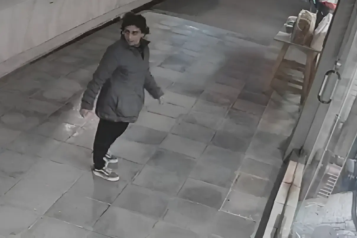 Las cámaras de seguridad registraron el hecho.