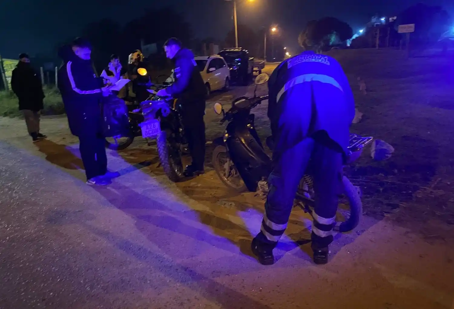 Como resultado del procedimiento, fueron identificadas 22 personas, 16 motocicletas y 6 vehículos.