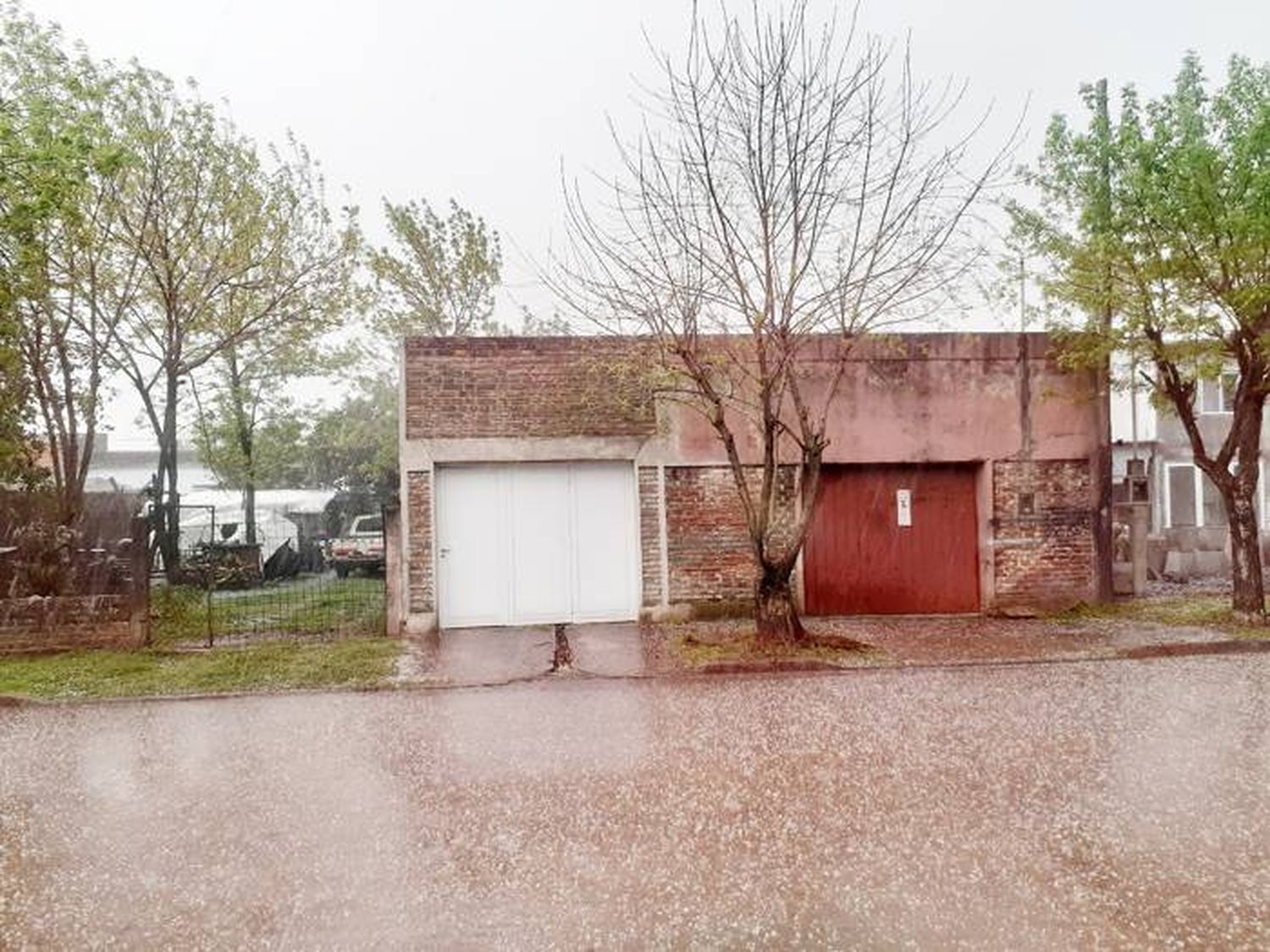 Granizó en la mañana  de este viernes