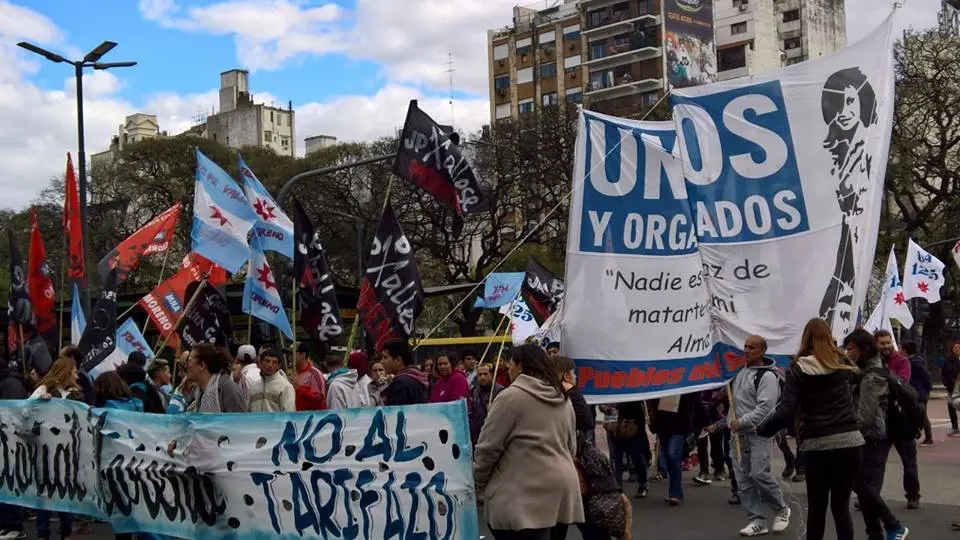 Marcha Federal: "Contra el tarifazo, los despidos y el ajuste"