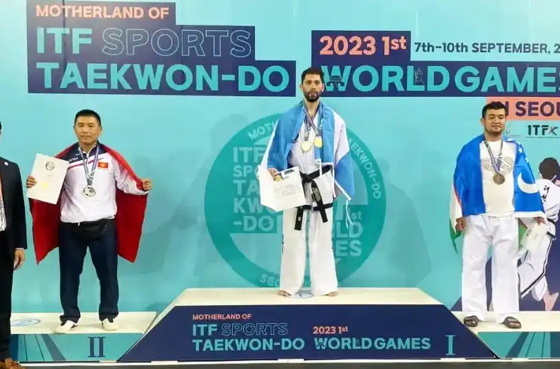 Emiliano Dupor se coronó campeón en los Juegos Mundiales de Taekwon-do que se disputó en Corea del Sur