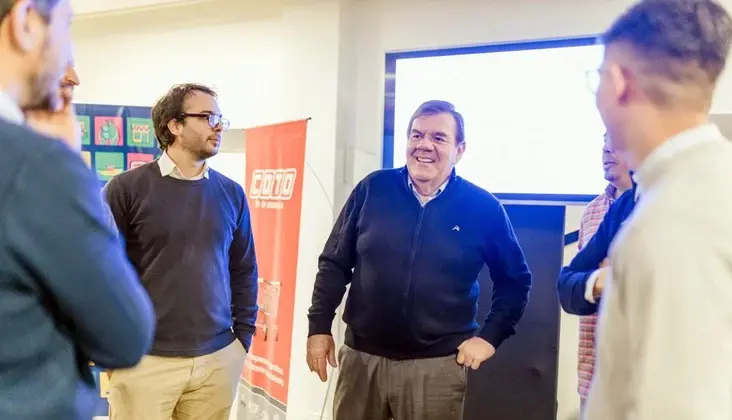 Ronda de negocios. El intendente Guillermo Montenegro en el encuentro de inversores