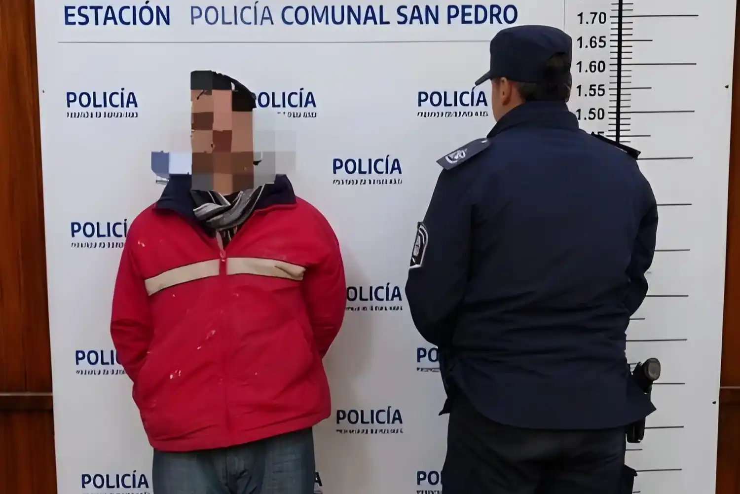 El sujeto fue trasladado a la Comisaría.