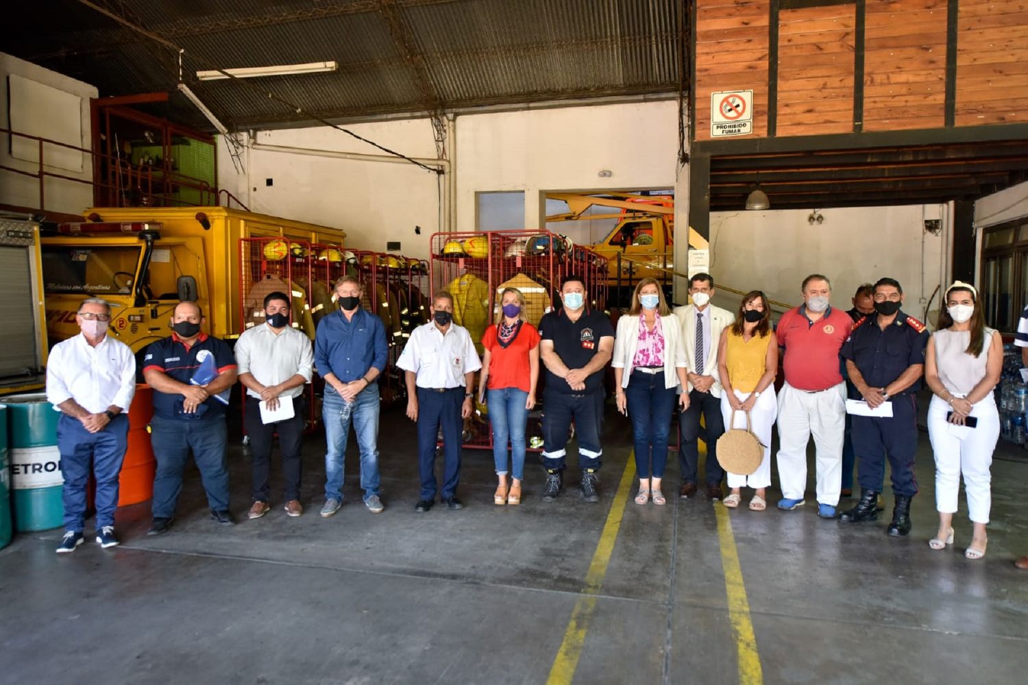 Bomberos de Concordia: Luego de cuestionar al gobierno provincial recibieron aportes y la visita de funcionarios