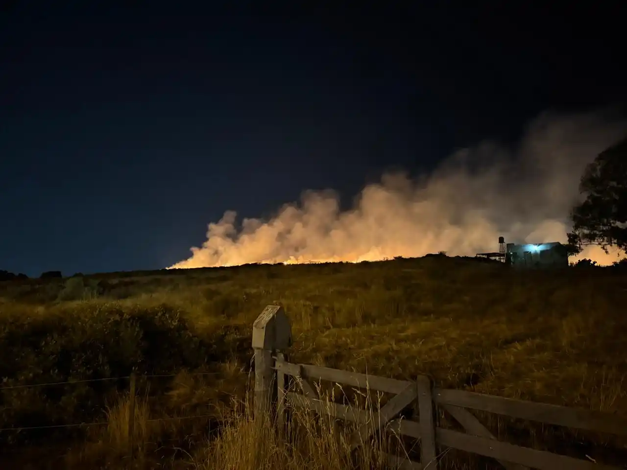 Vecinos del lugar afectado por el incendio manifestaron que se trató de un hecho intencional.