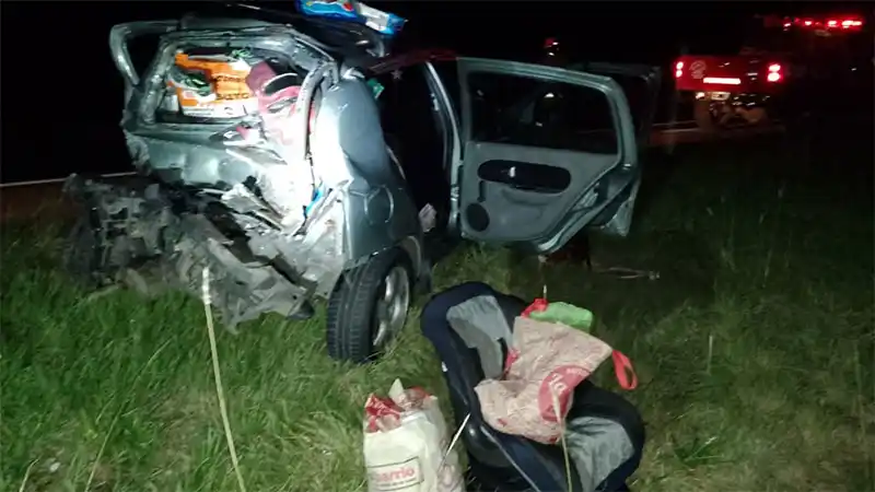 Impresionante choque en Ruta 14