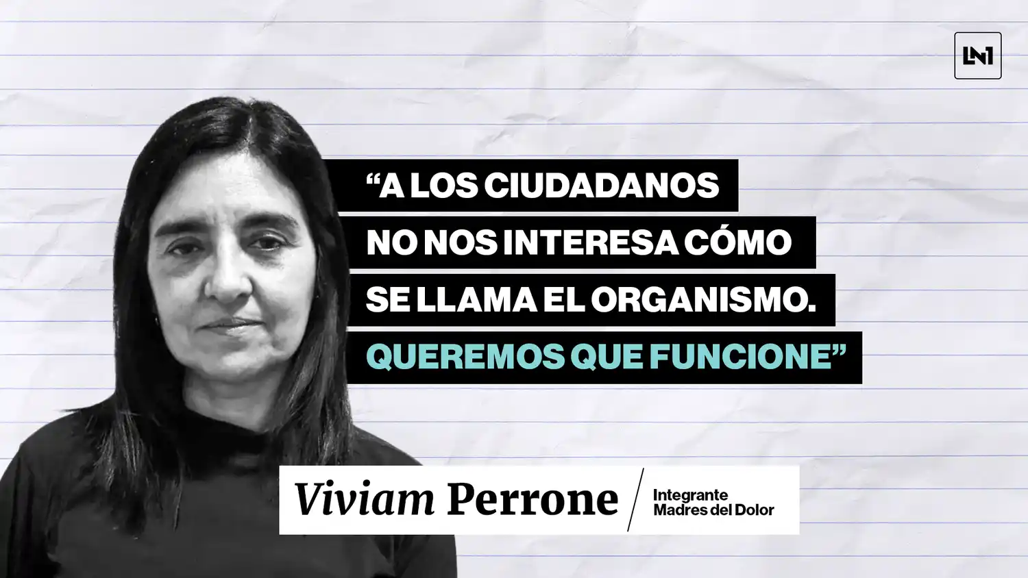 Viviam Perrone conversó con LANOTICIA1.COM