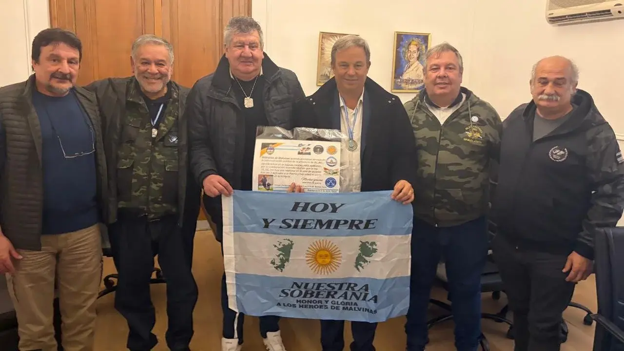 Cascallares recibió a veteranos de Malvinas.
