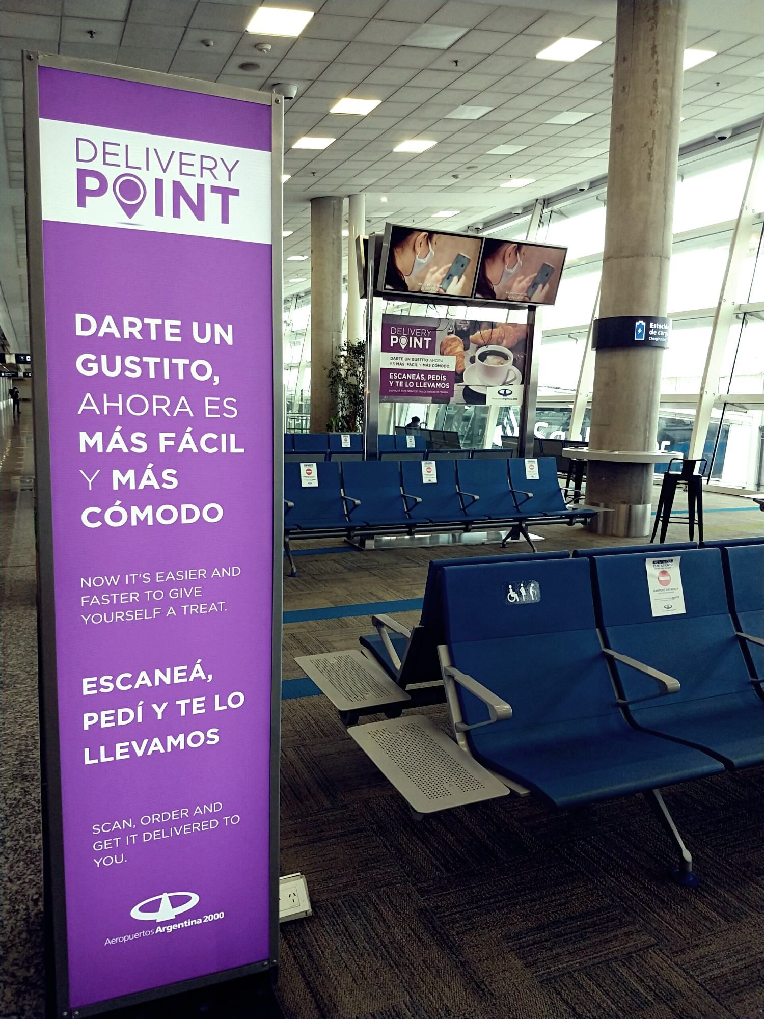 Delivery Point: El nuevo servicio online de AA2000 para pedir y recibir comida dentro del aeropuerto