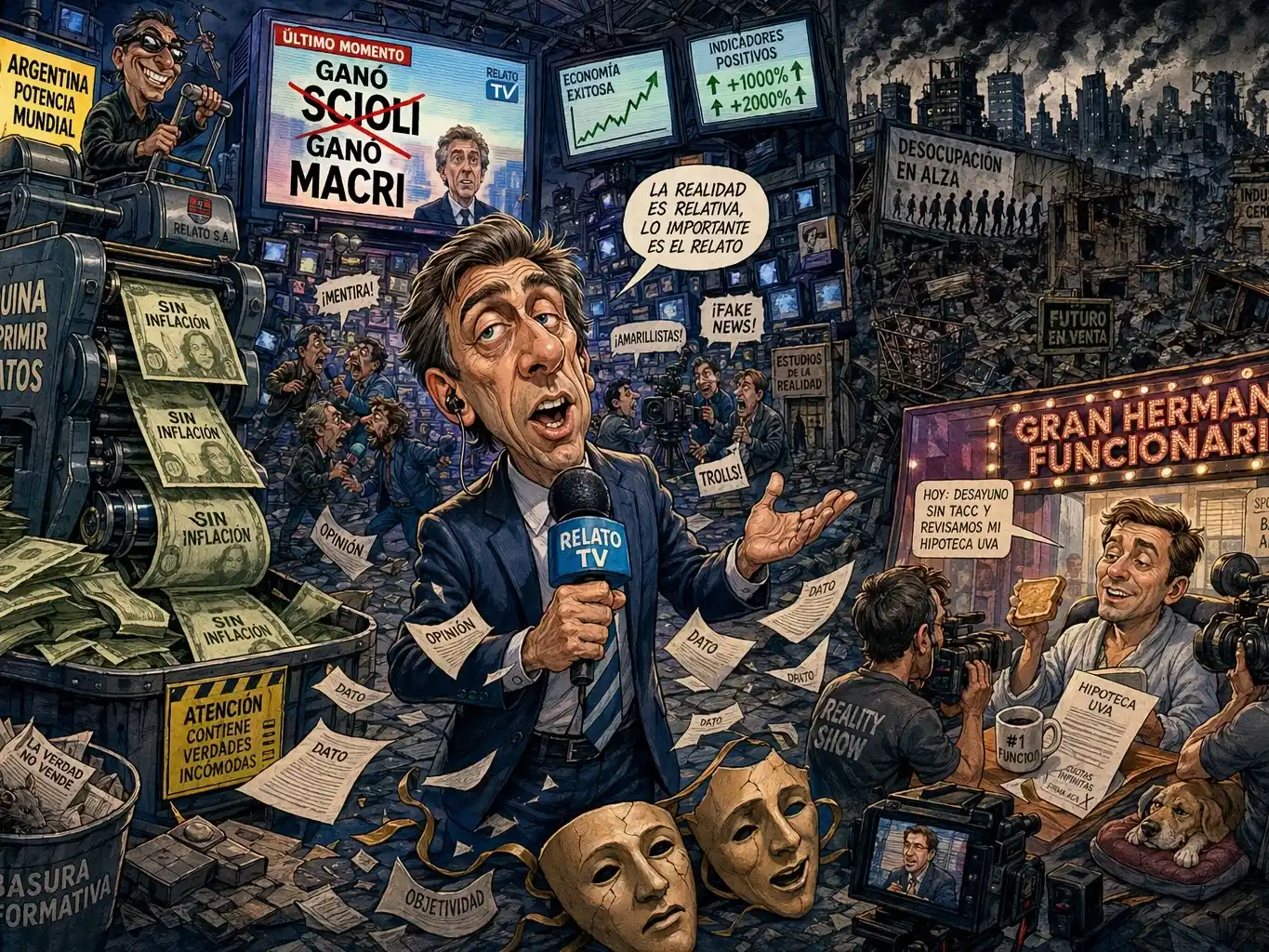 De la política a la economía, un análisis sobre las narrativas que moldean la percepción pública.