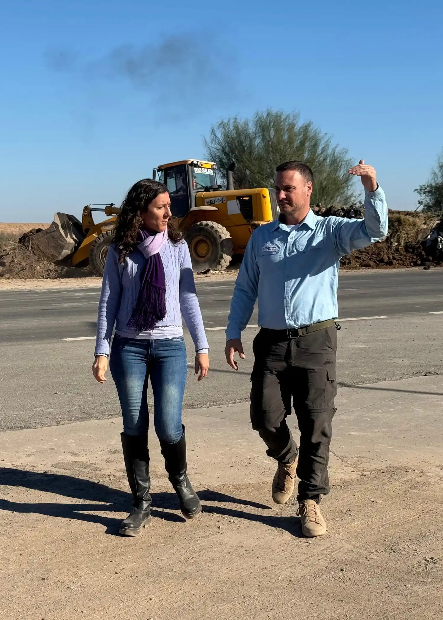 Además de visitar obras importantes, se comprometieron a realizar gestiones para seguir avanzando en distintos proyectos.