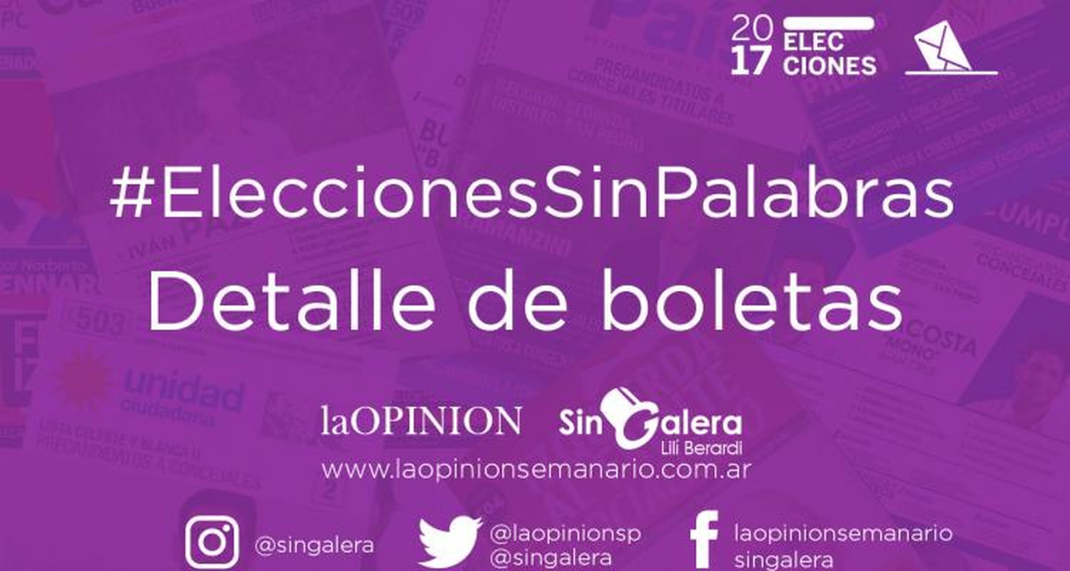 Elecciones 2017: Cómo son las boletas que hay en el cuarto oscuro