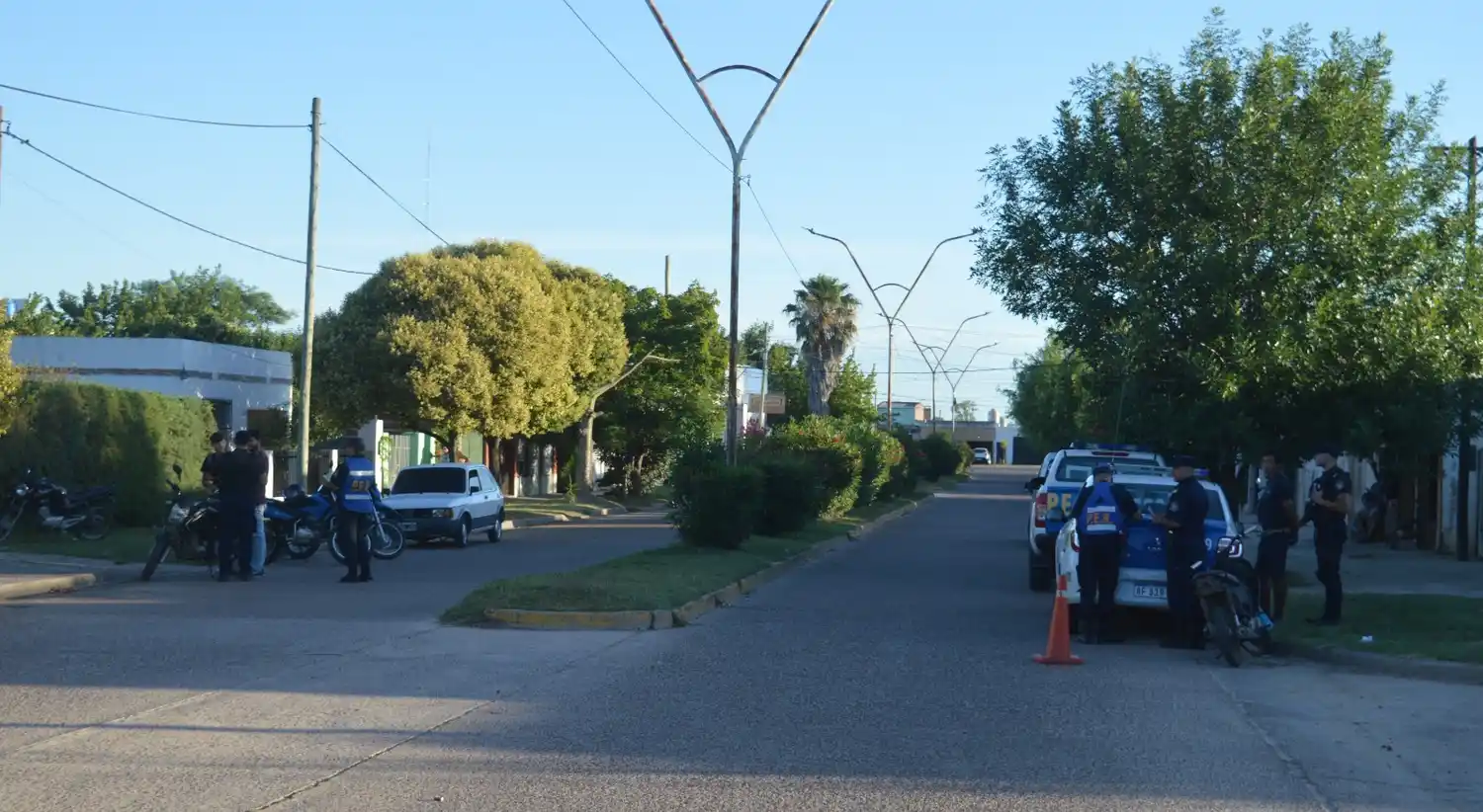 Foto ilustrativa de archivo de un control policial en Gualeguay.