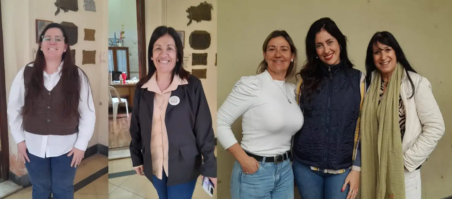 Sofía Badaracco, Paola Vega, Geraldine Viden, Vanesa Borro y Gabriela Callero