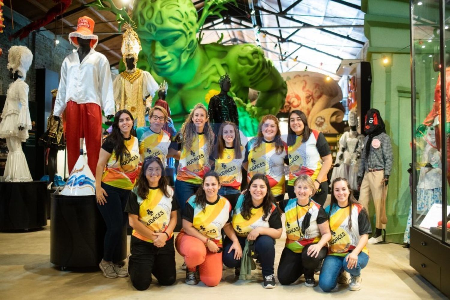 Parte de Las Audaces, en el Museo del Carnaval de Gualeguaychú (Foto: Joaco García)