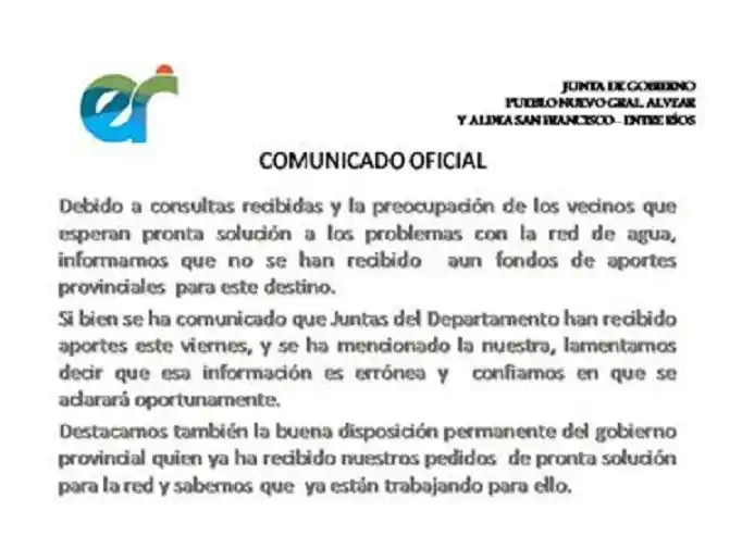 Meccia aclaró sobre aportes a su comuna