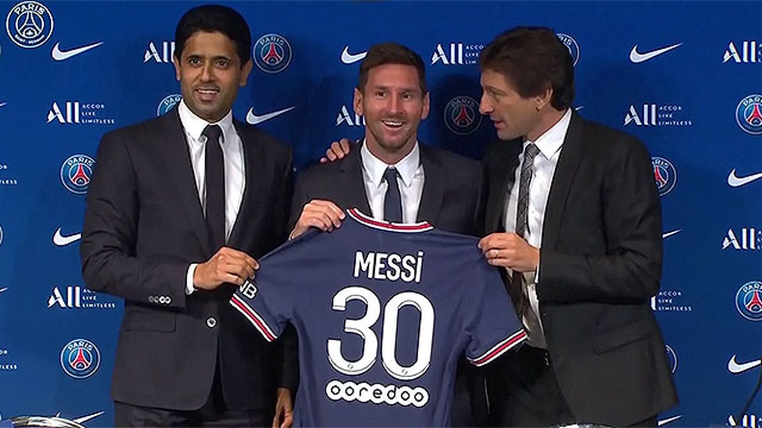 Presentaron a Messi en el PSG: "Estoy muy feliz, con muchísimas ganas e ilusión"