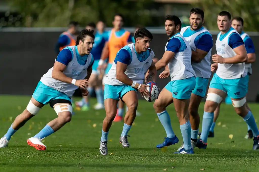 Los Pumas se entrenaron en Londres.