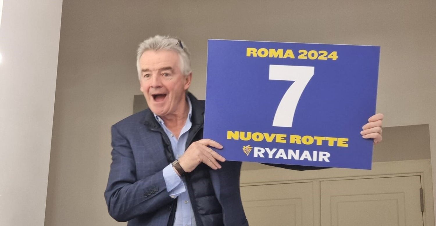 Ryanair programa siete nuevas rutas desde Roma