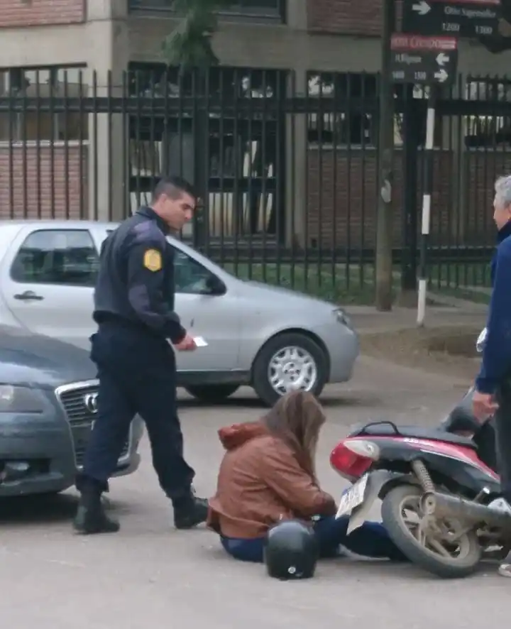 Choque en zona urbana