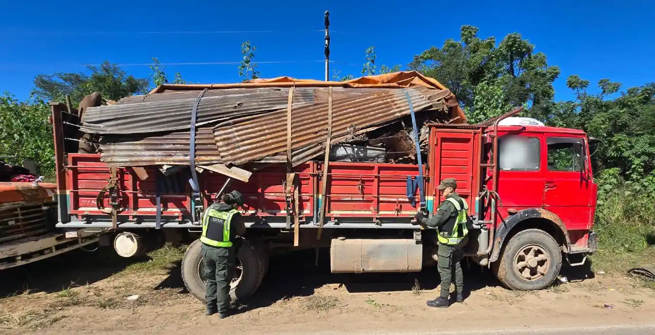 La Ruta 34 la pasarela de la chatarra sin declarar