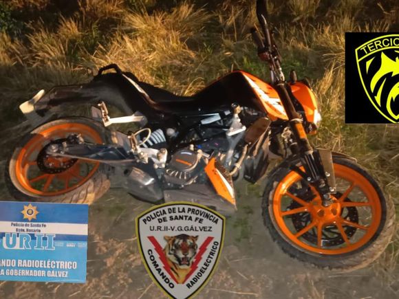 Detuvieron a un hombre con una moto robada en Villa Gobernador Gálvez