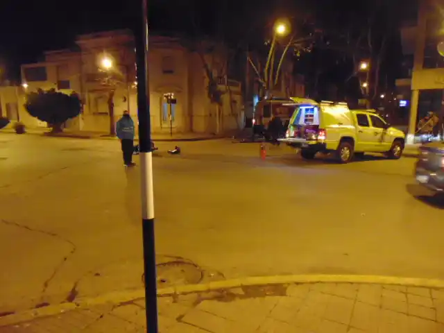 La colisión se registró en la esquina céntrica de Casey y Pellegrino.