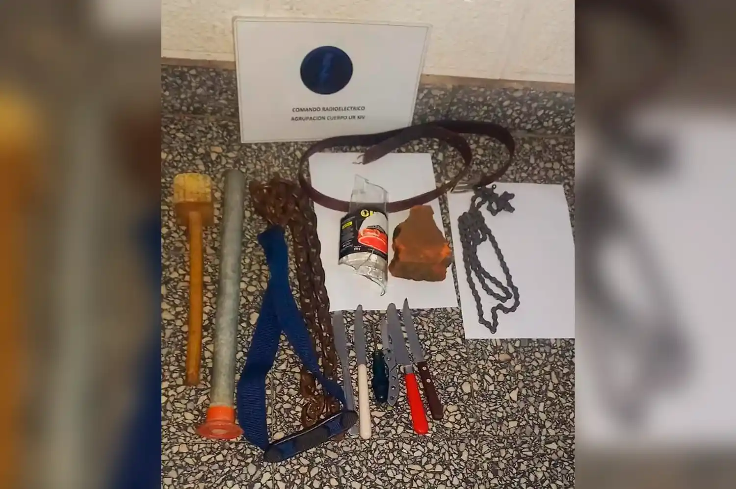 Hallaron cuchillos, cadenas y escombros entre los hinchas: disturbios tras los festejos por la Selección en San Javier