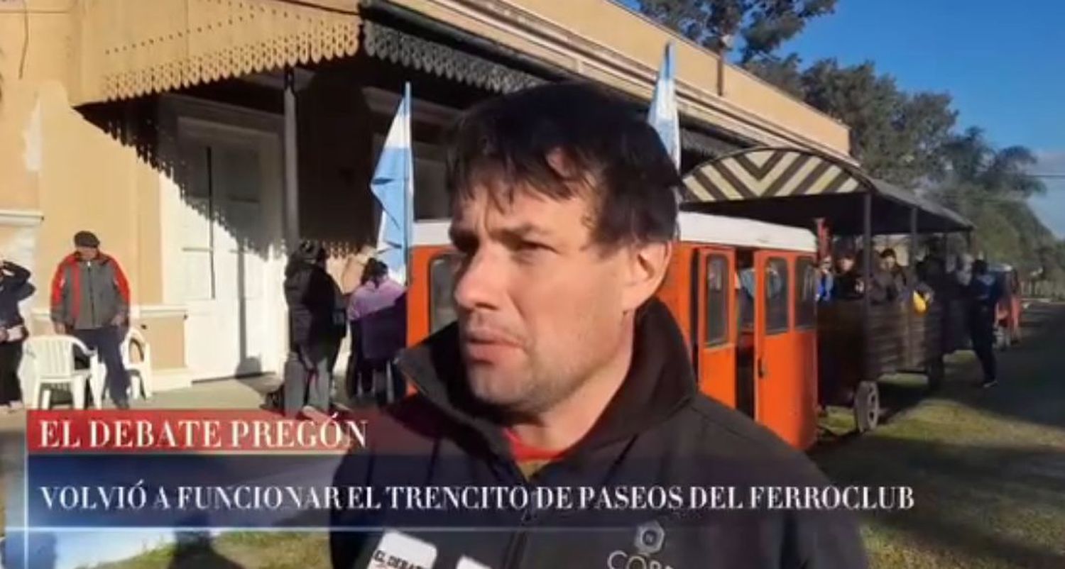 VOLVIÓ A FUNCIONAR EL TRENCITO DE PASEOS DEL FERROCLUB