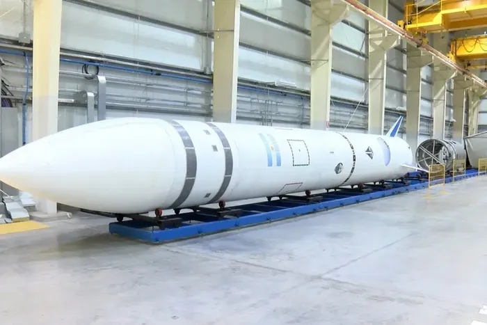 El primer Tronador II-70, se lanzará en el 2026 desde la base espacial que Argentina tiene en Punta Indio. Gentileza: AIRE de Santa Fe