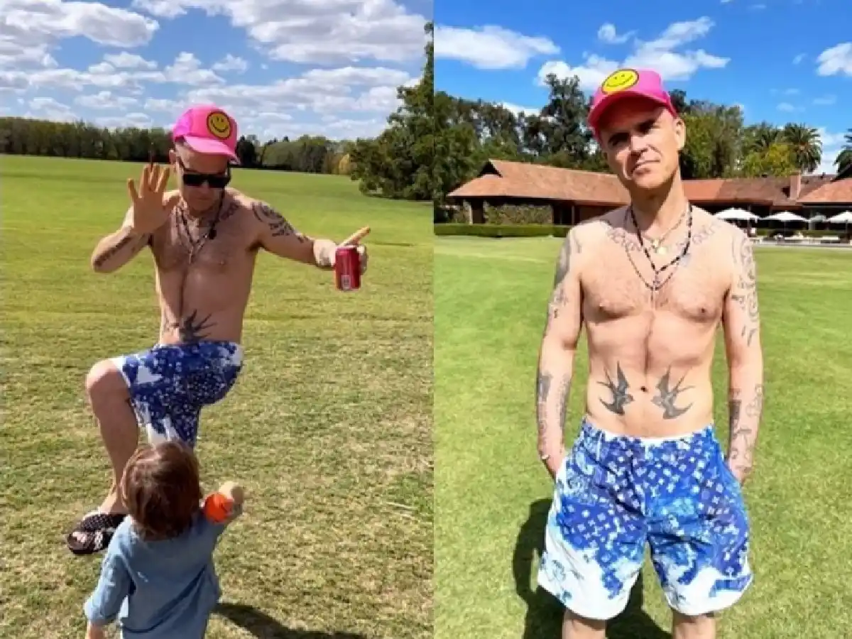 Robbie Williams y su familia disfrutan de unas vacaciones en Argentina