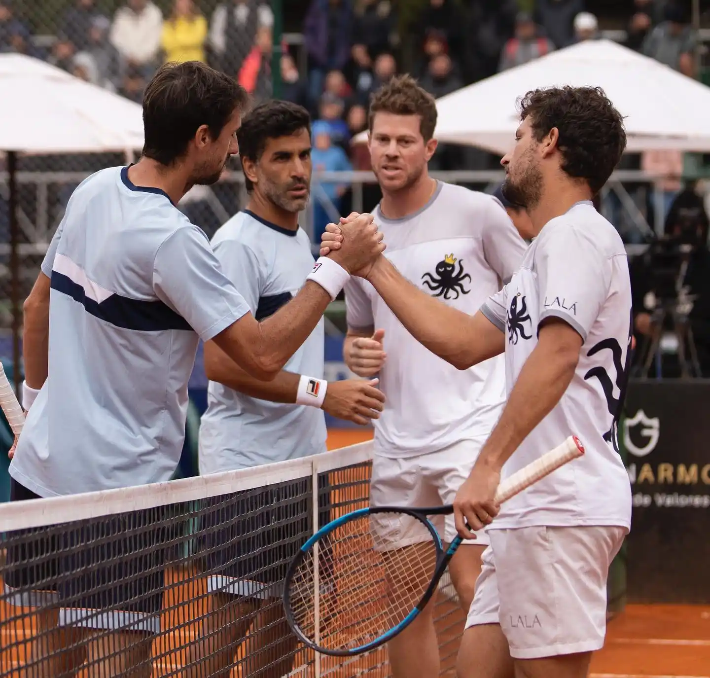 González y Molteni, en su derrota del viernes en Buenos Aires.